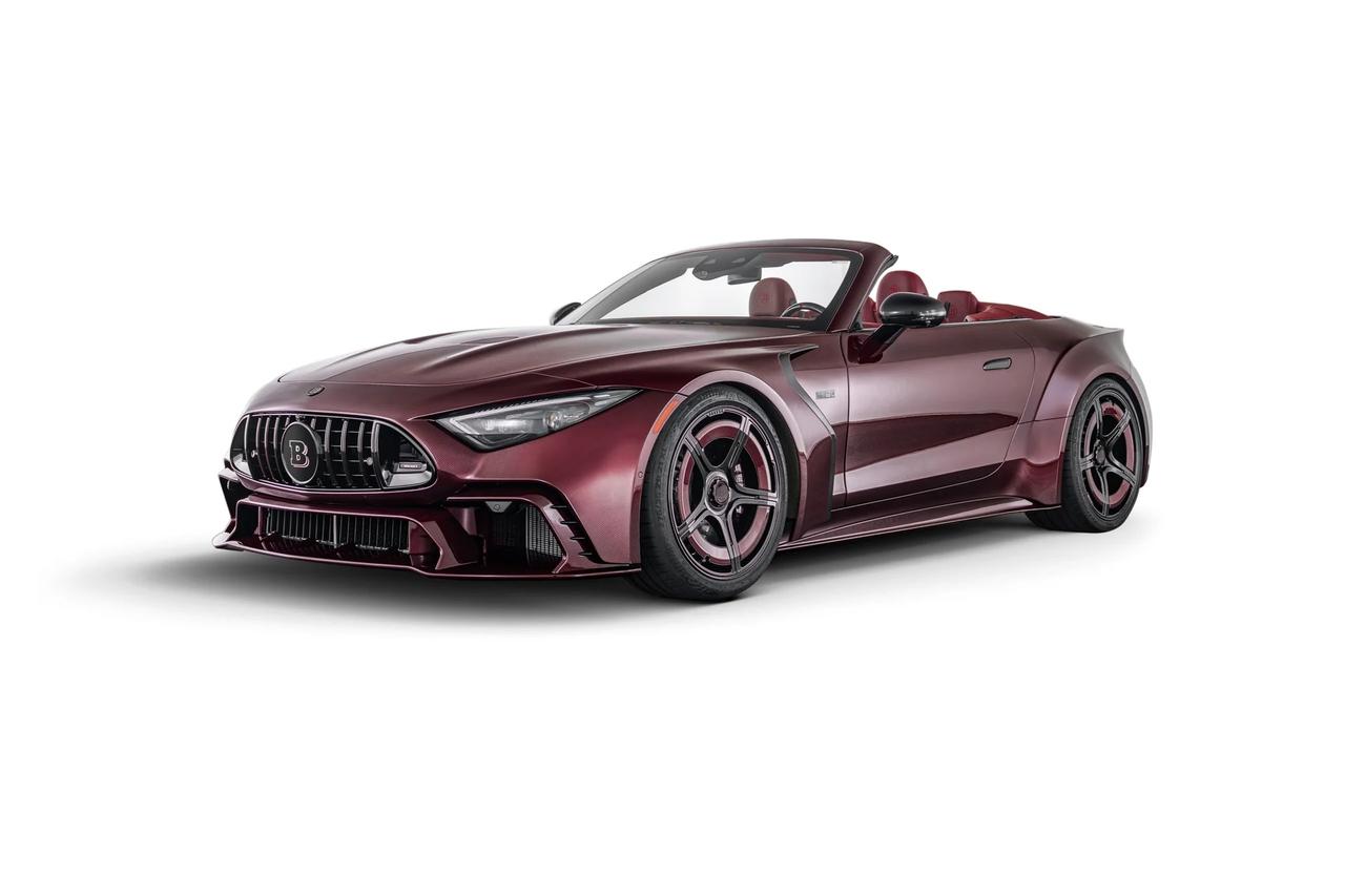 巴博斯BRABUS ROCKET GTC深红版 
全车采用深红色裸碳包裹，优化了