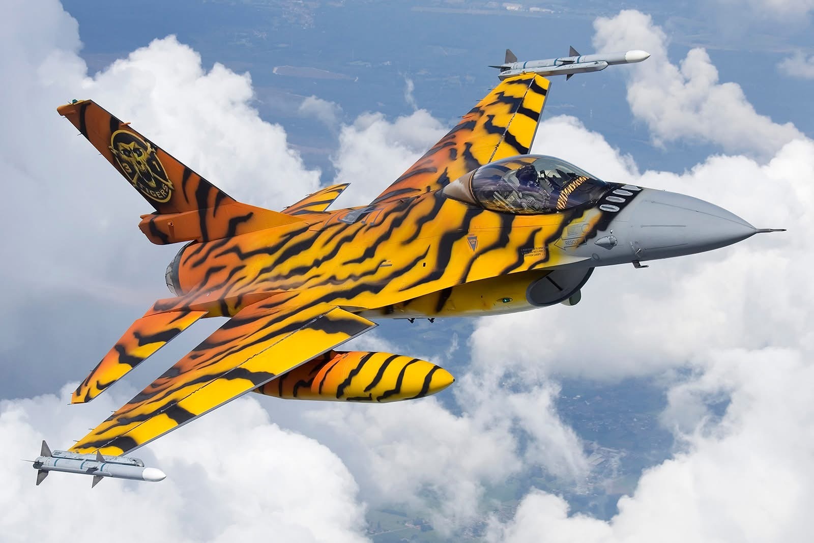 今日战隼 早安，比利时空军第31中队F16AM2016年老虎会涂装Photo c