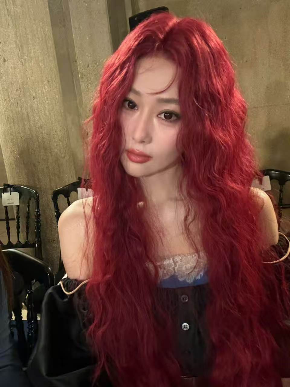 张馨予两套红发张馨予瘦到98斤张馨予瘦到98斤 妈呀 