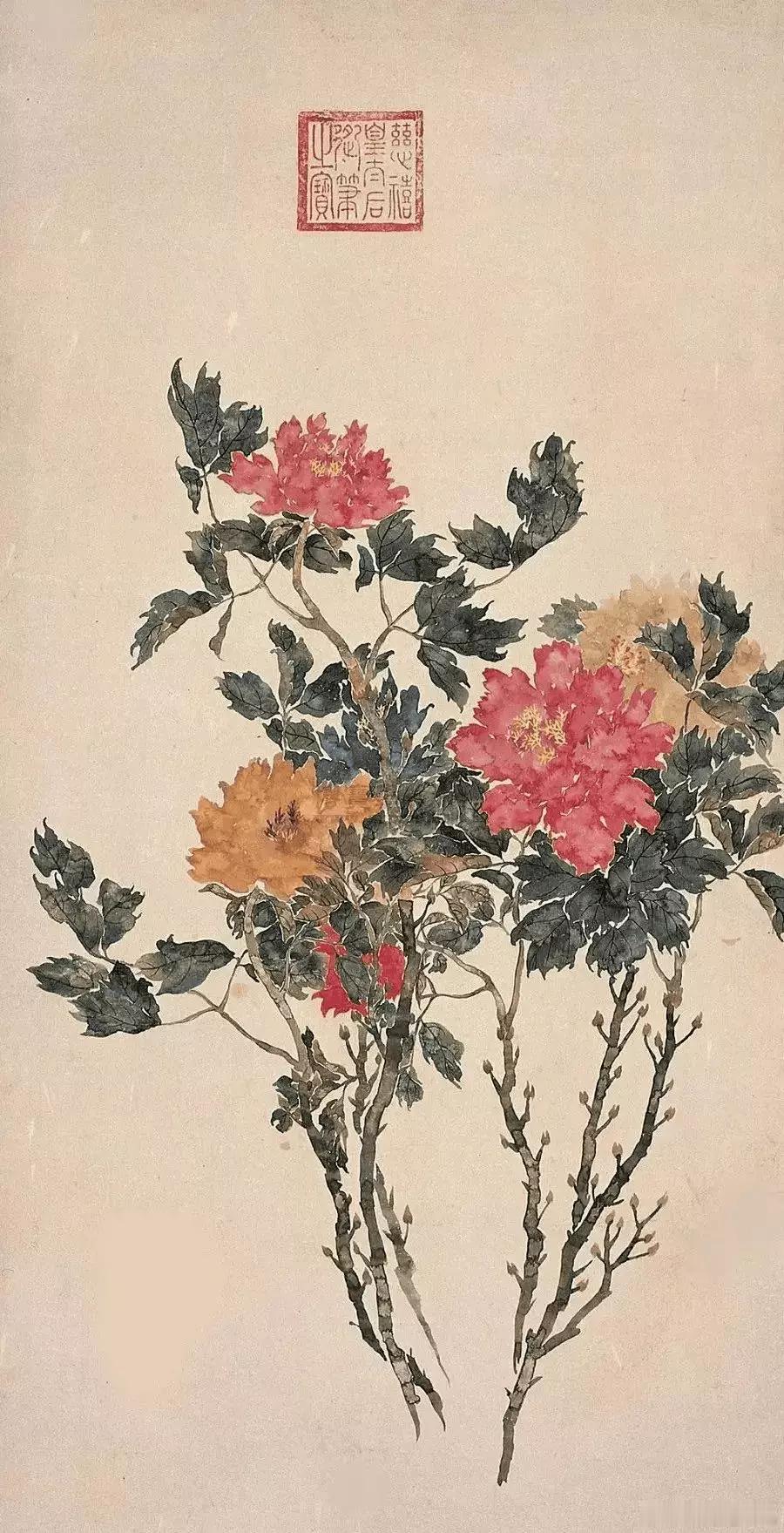 慈禧太后国画。慈禧 (1835-1908)，民间百姓俗称“西太后”，是位妇孺皆知