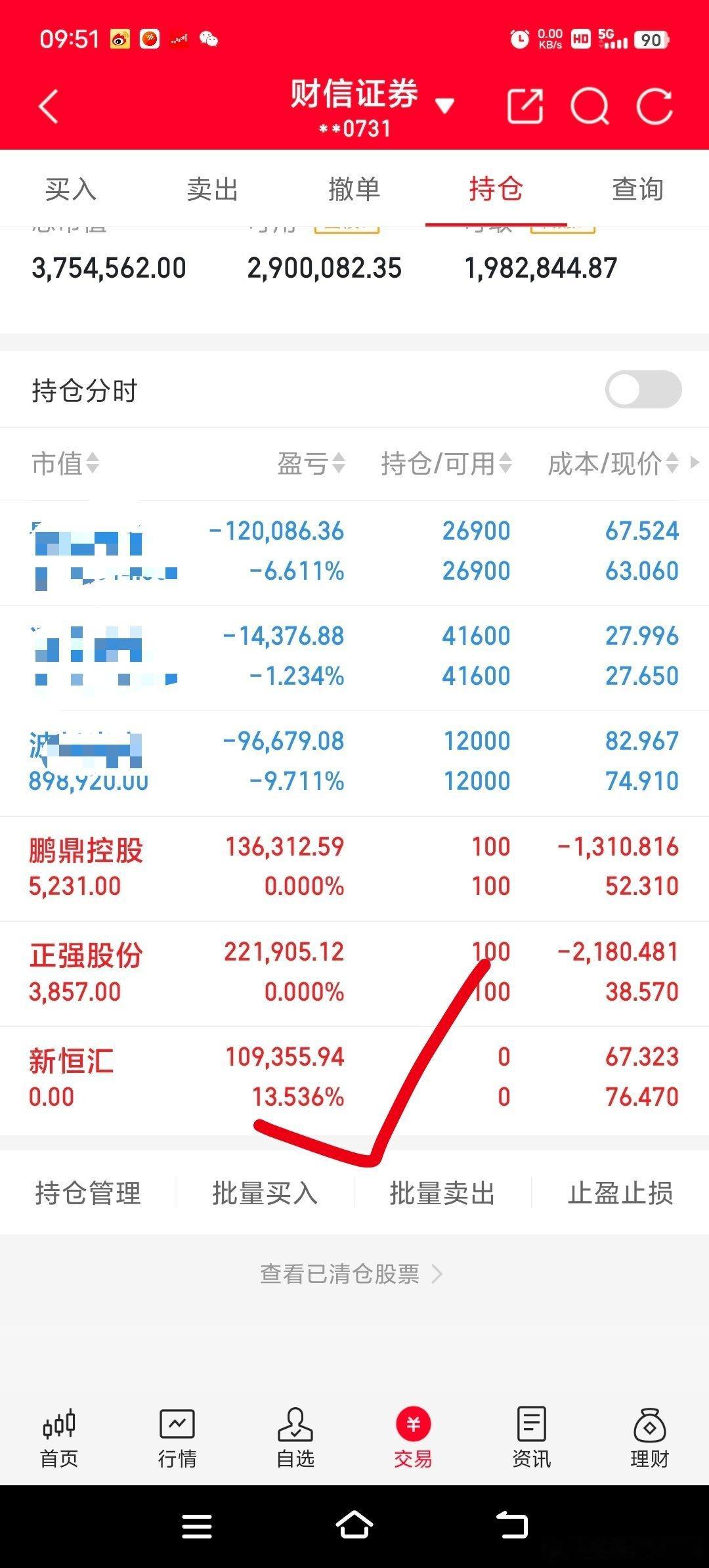 今日操作，昨日尾盘买入法新恒汇，战队同步今日冲高14%出局，其他继续跟进 ​​​