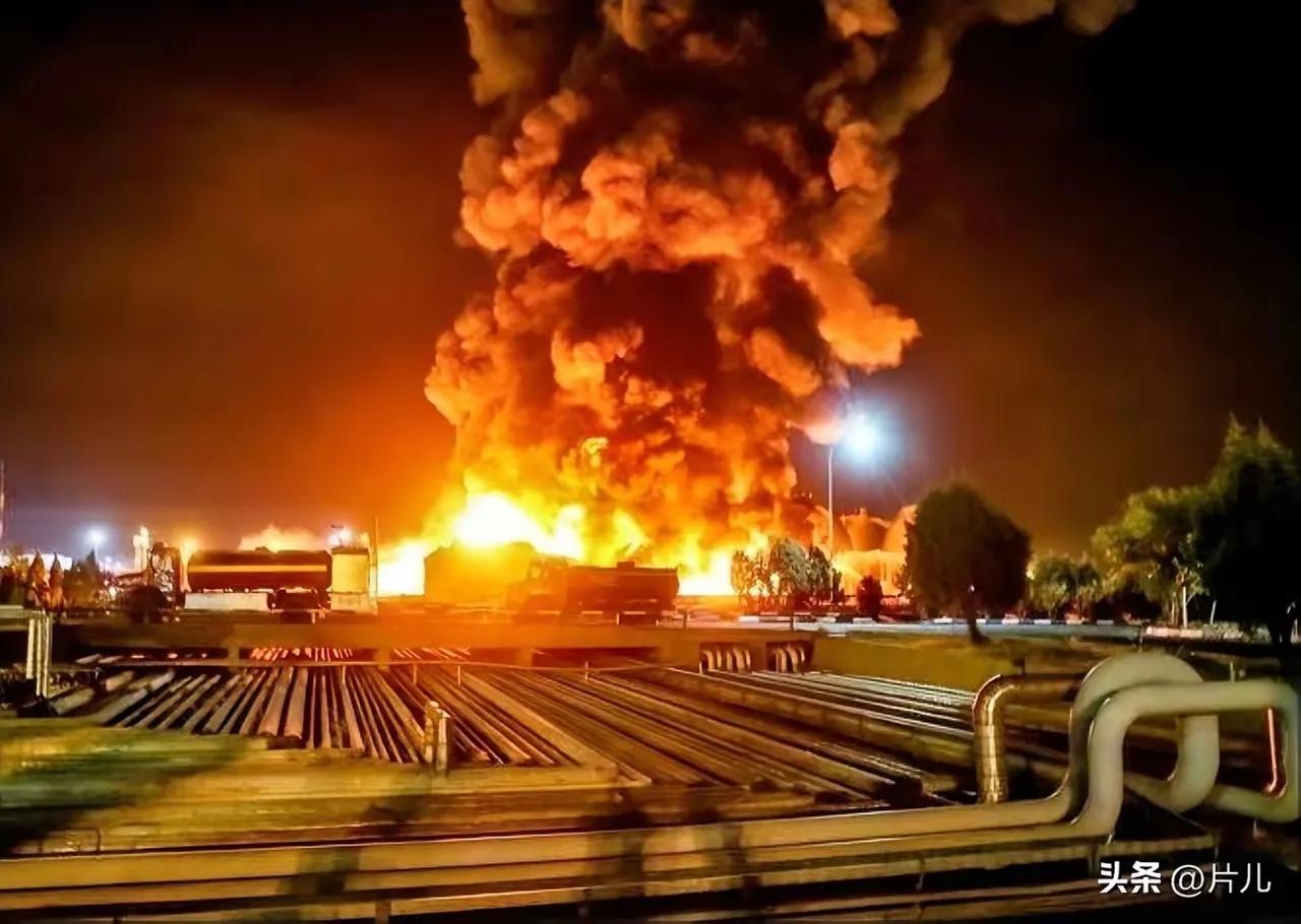 一片哗然！太疯狂了！伊朗数十个大型储油设施连夜遭袭，德黑兰夜空被大火照得如同白昼