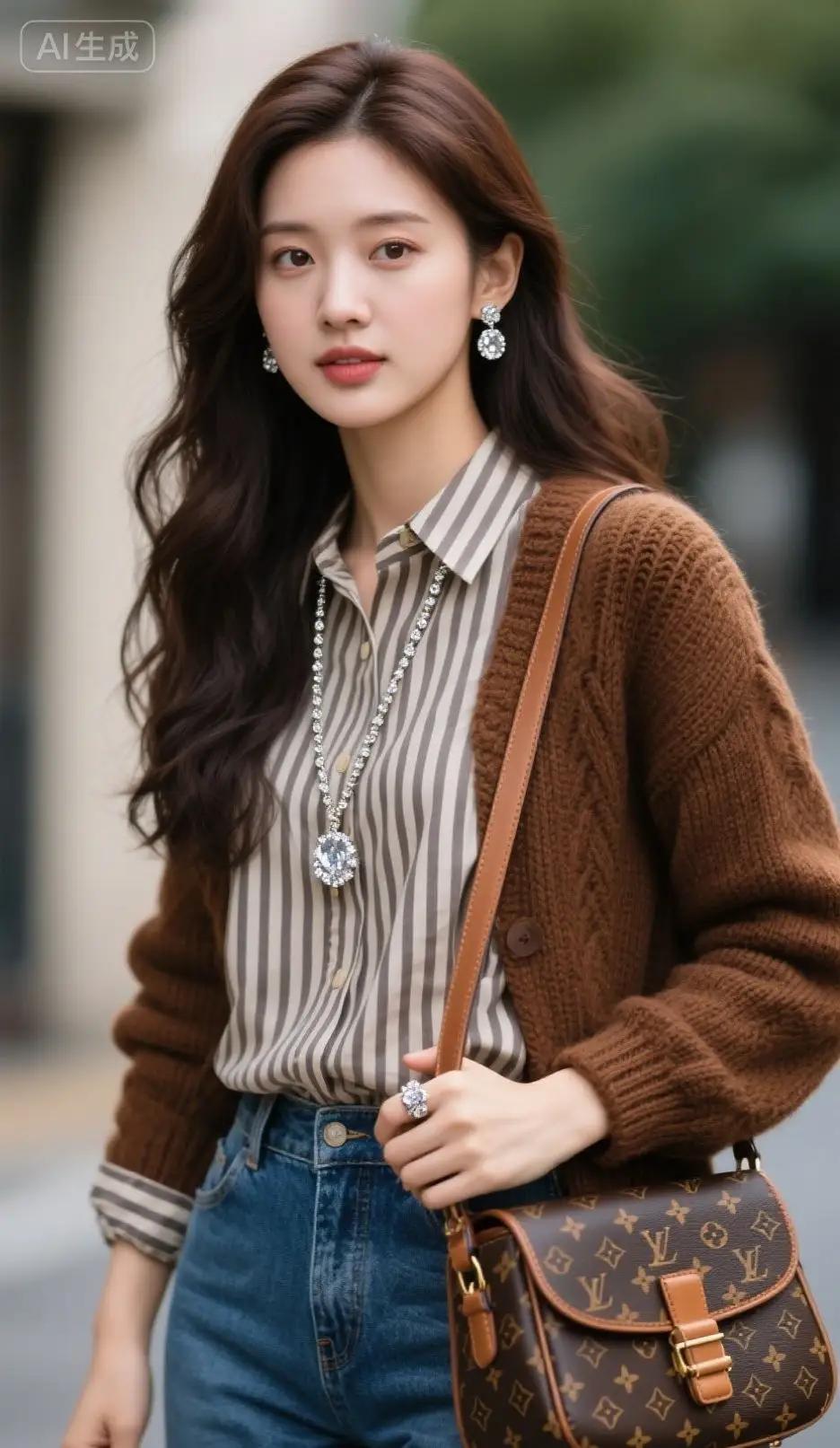 针织衫VS羽绒服，哪个美。