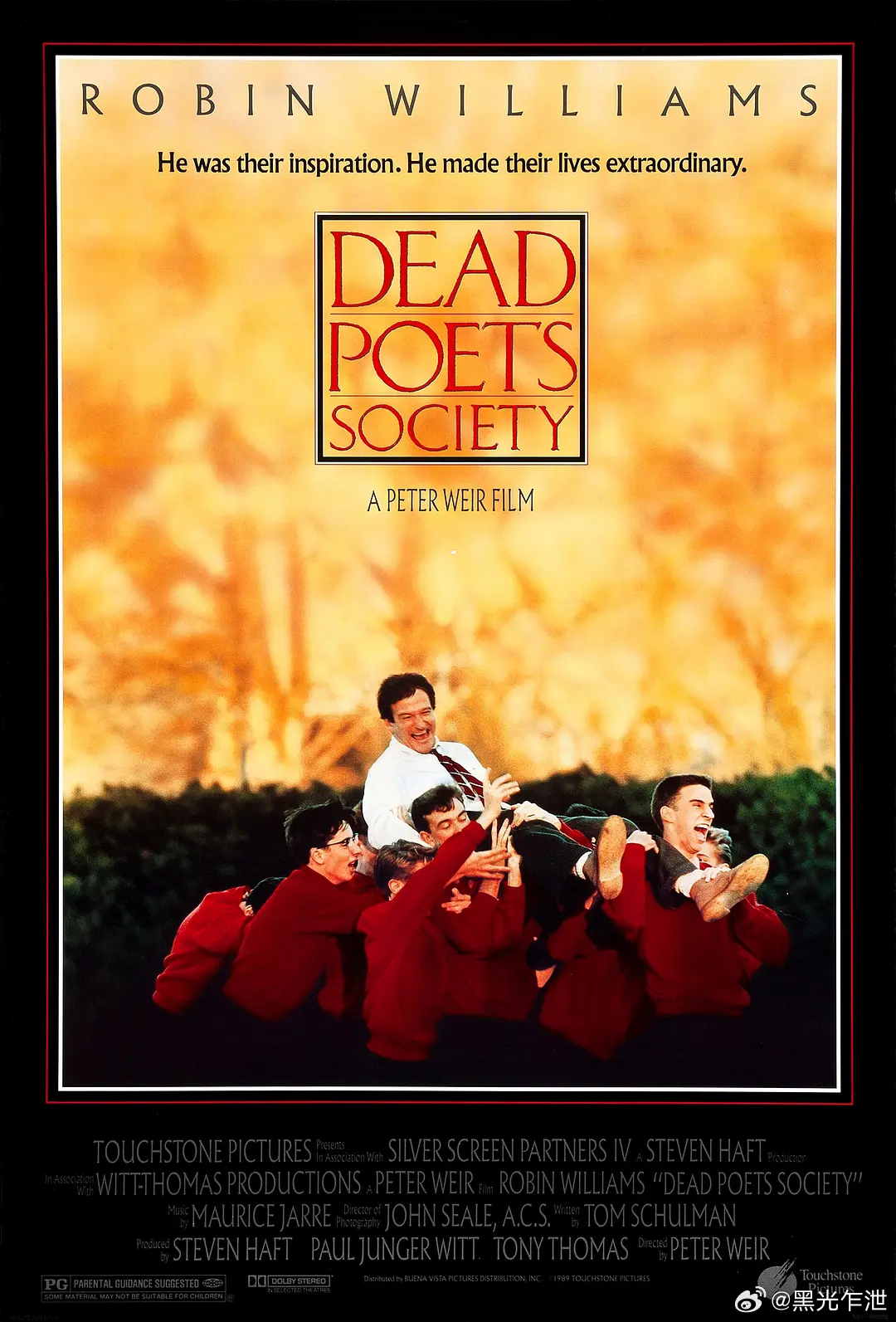 37年前的今天，《死亡诗社》在美国上映。 