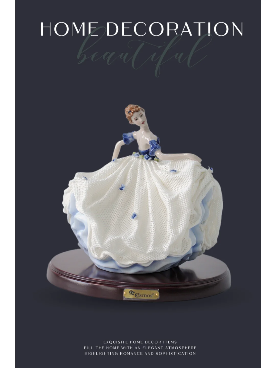 🎀复古手工高温瓷蕾丝瓷偶娃娃摆件🎀