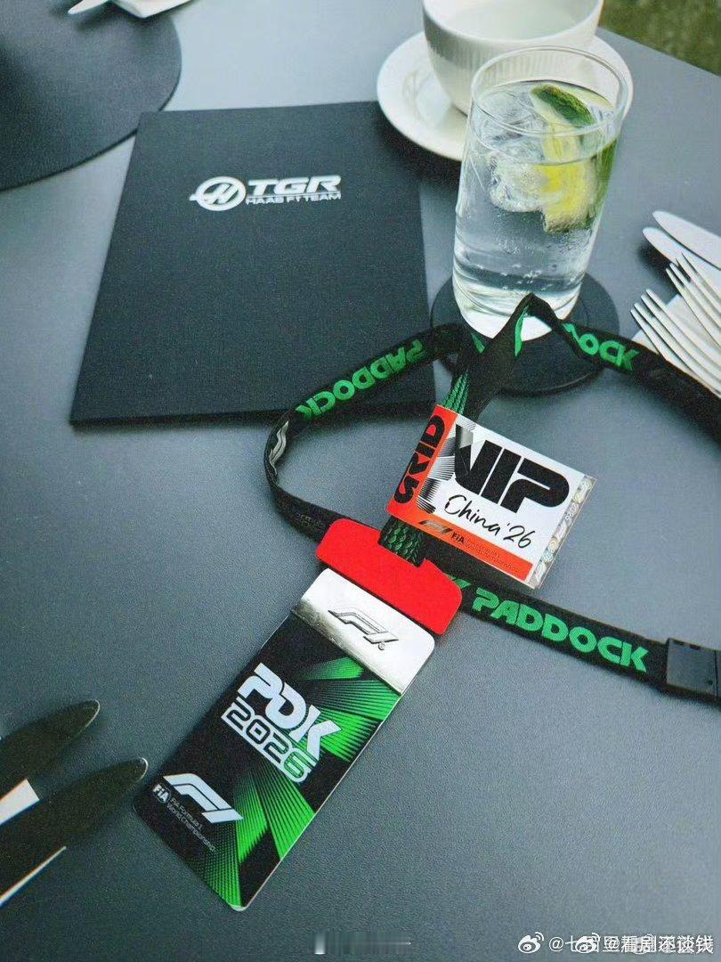 刘雨昕亮相f1赛场，近距离感受赛车魅力，头盔和方向盘都好酷，今日份帅气已送达～?