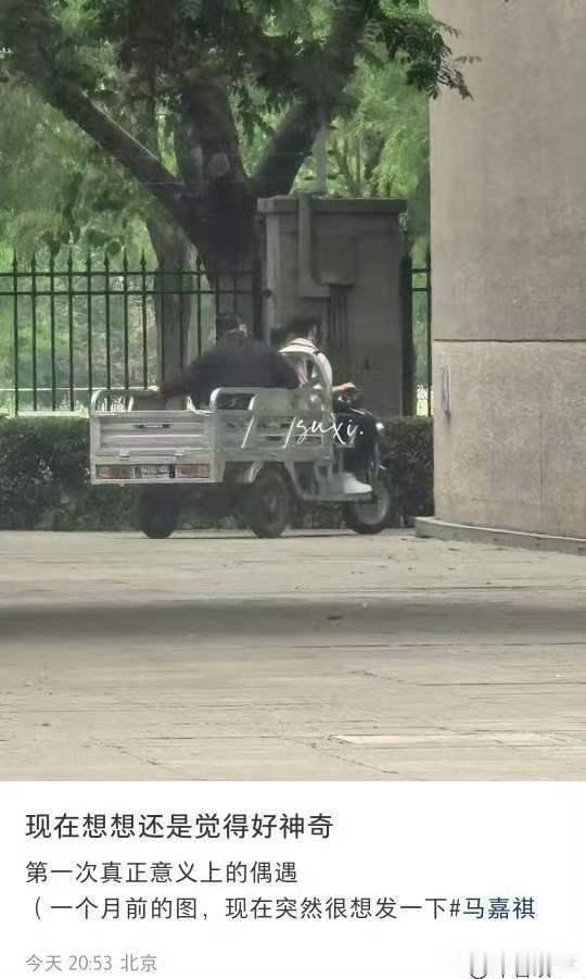 马嘉祺答辩是坐三轮车去的啊哈哈哈哈哈 