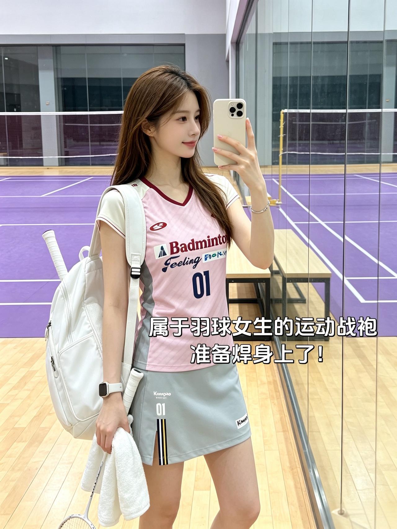 属于羽球女生的运动战袍
准备焊身上了！