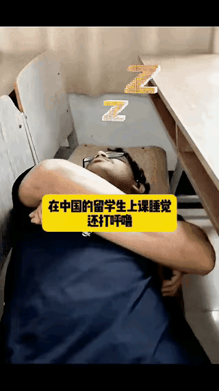 这就是领高额奖学金的留学生。
白天在课堂睡大觉，晚上通宵达旦龙精虎猛。
还没人敢