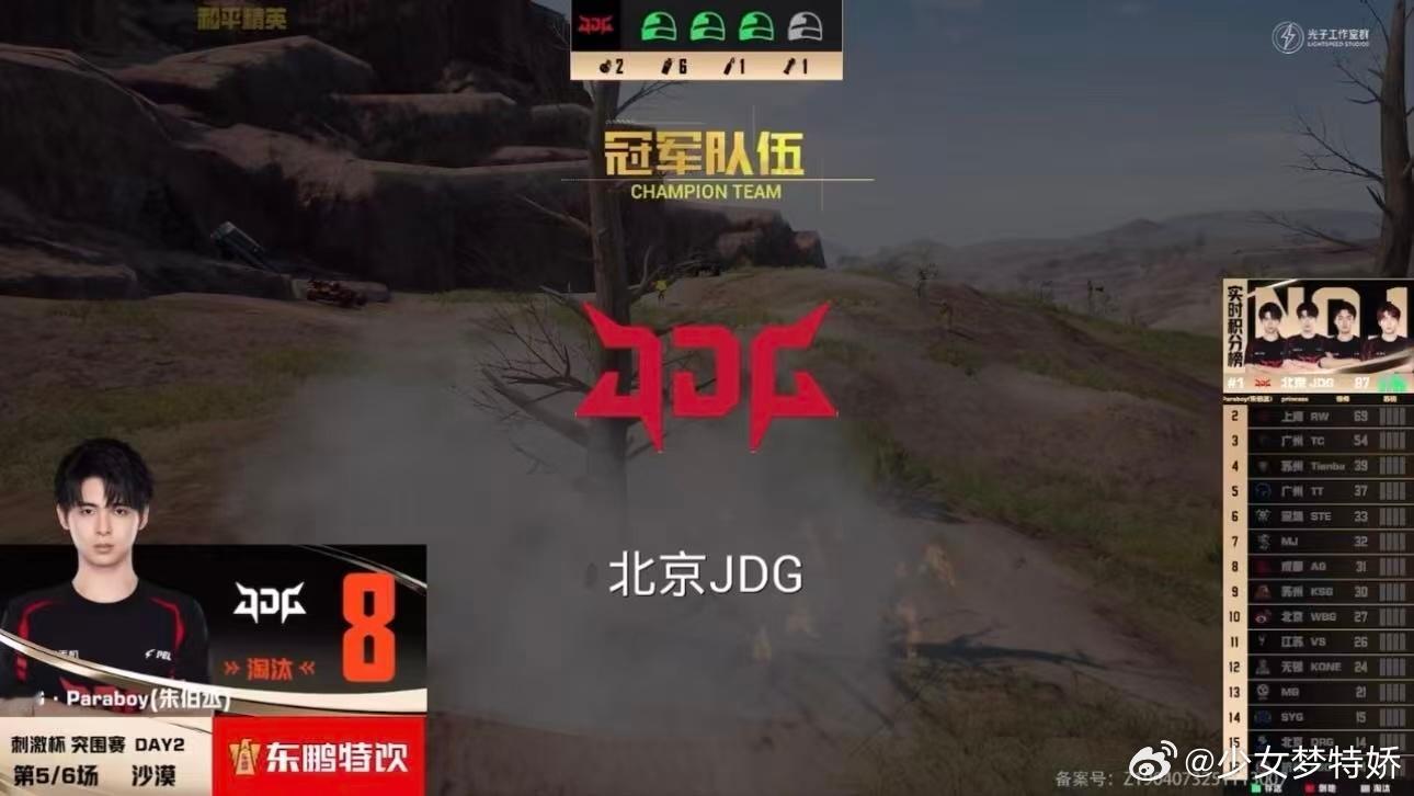 JDG狂揽22淘汰吃鸡 今日首鸡收入囊中！JDG狂砍22淘汰震撼赛场，枪法犀利、