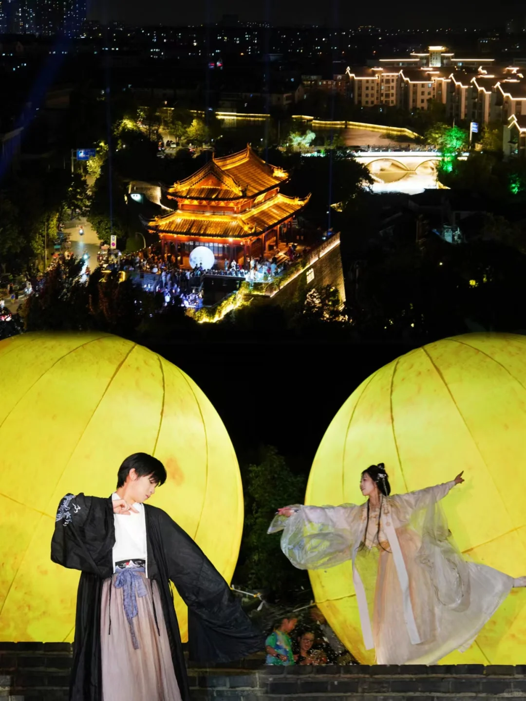 周末常熟，夜游古城墙，梦回璀璨宋夜