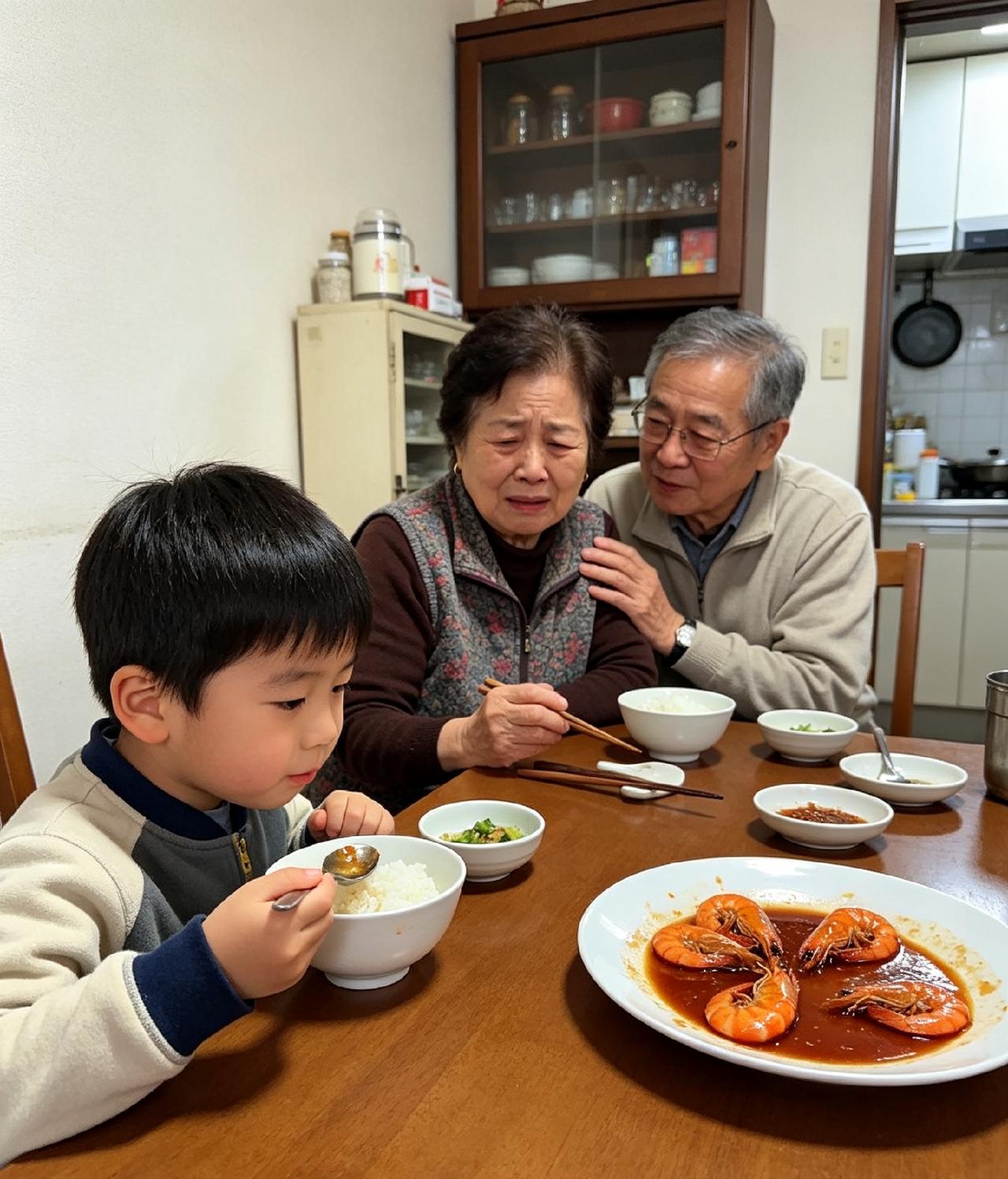 我刚把买回来的大虾倒进盆里，儿媳妇看见了。
 
她说怕我做不好，这个虾就由她来做