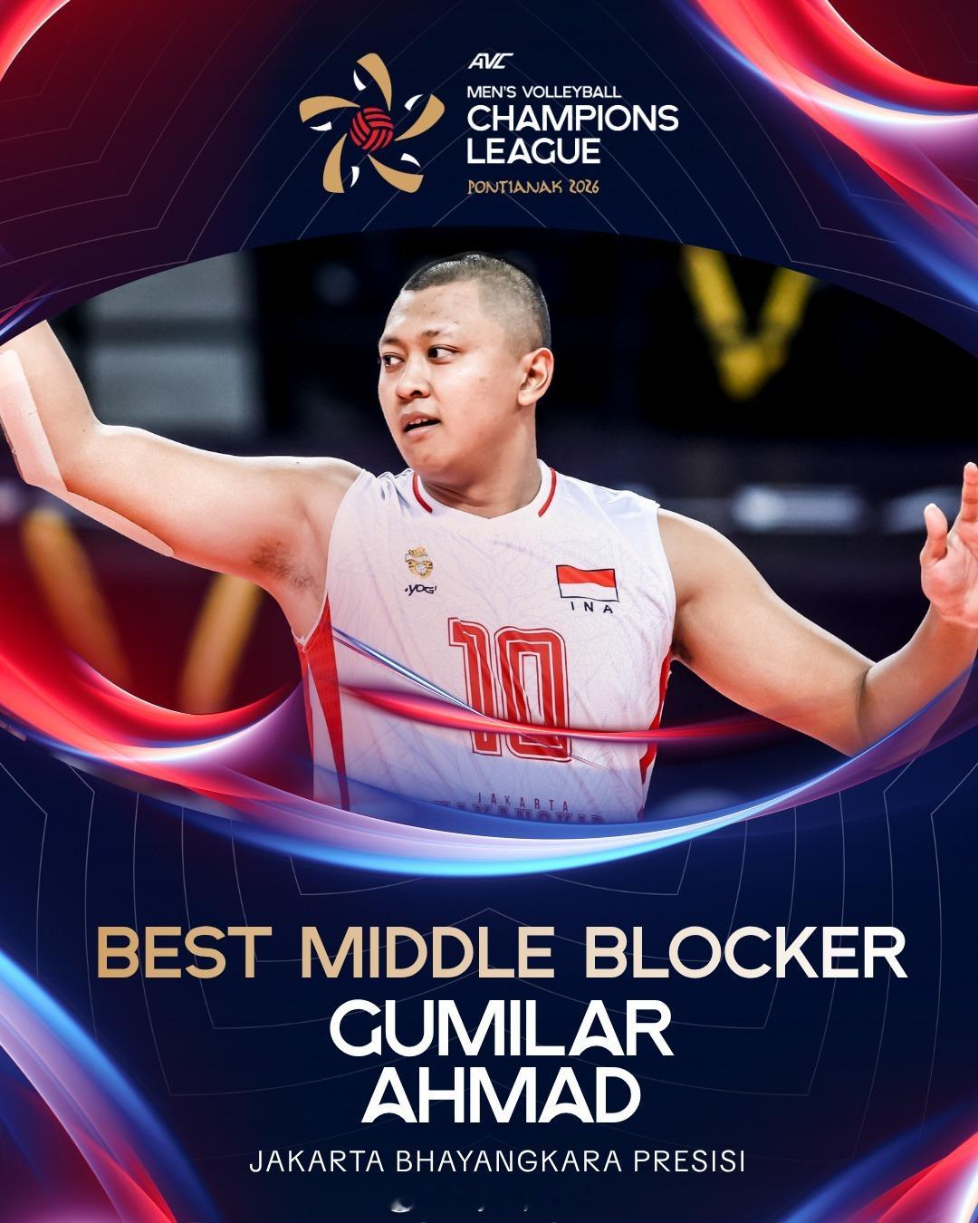 【亚冠男排联赛最佳阵容】国际排坛动态 MVP：凯塔(印尼雅加达)接应：凯塔(印尼