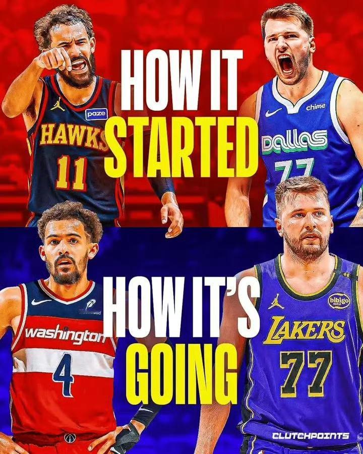 东契奇vs特雷杨

2018年选秀夜，两人互换东家的交易，开启了一段轨迹惊人相似