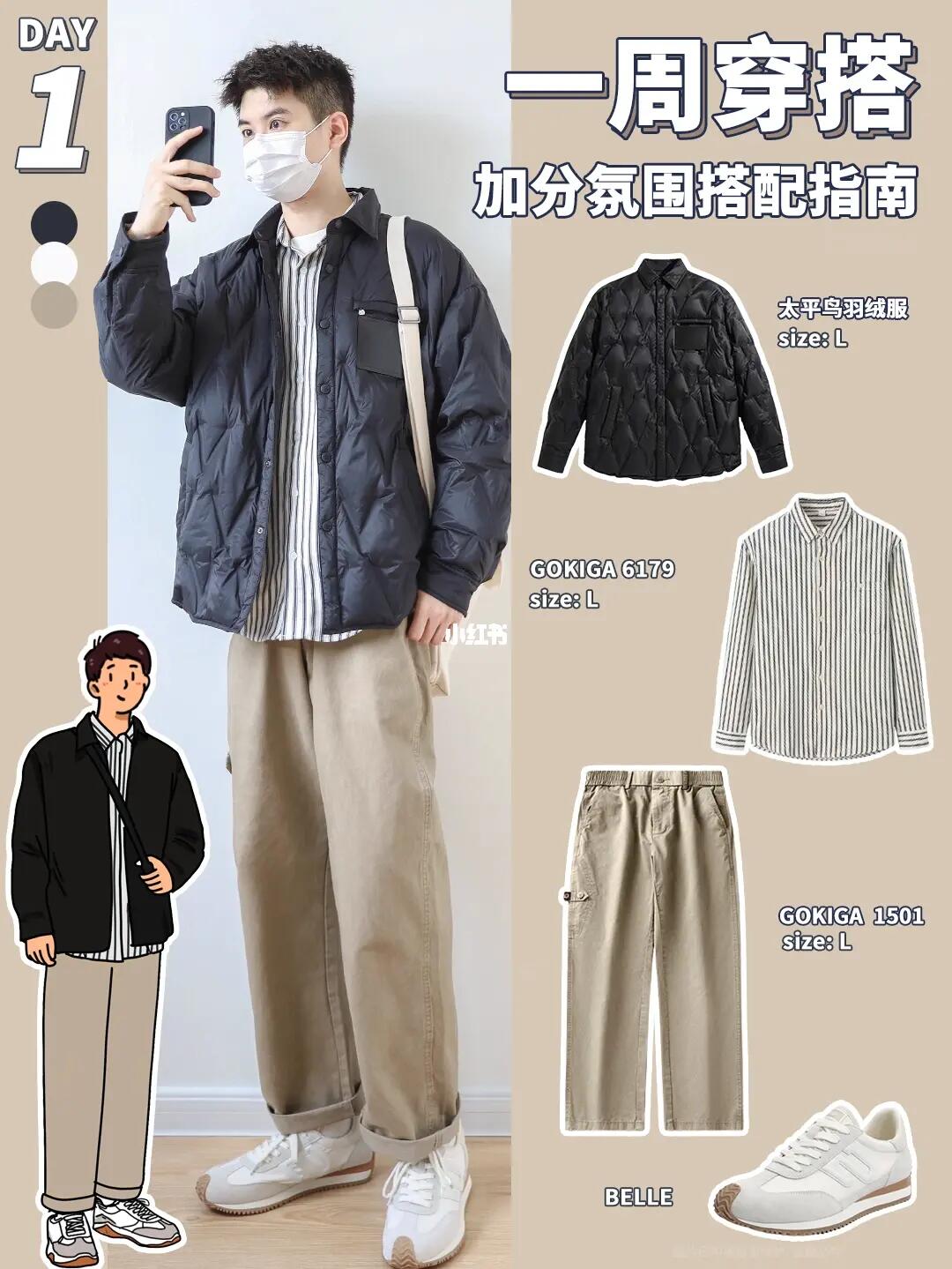 秋冬男友风穿搭｜照着抄就对了✅胶囊衣橱get！