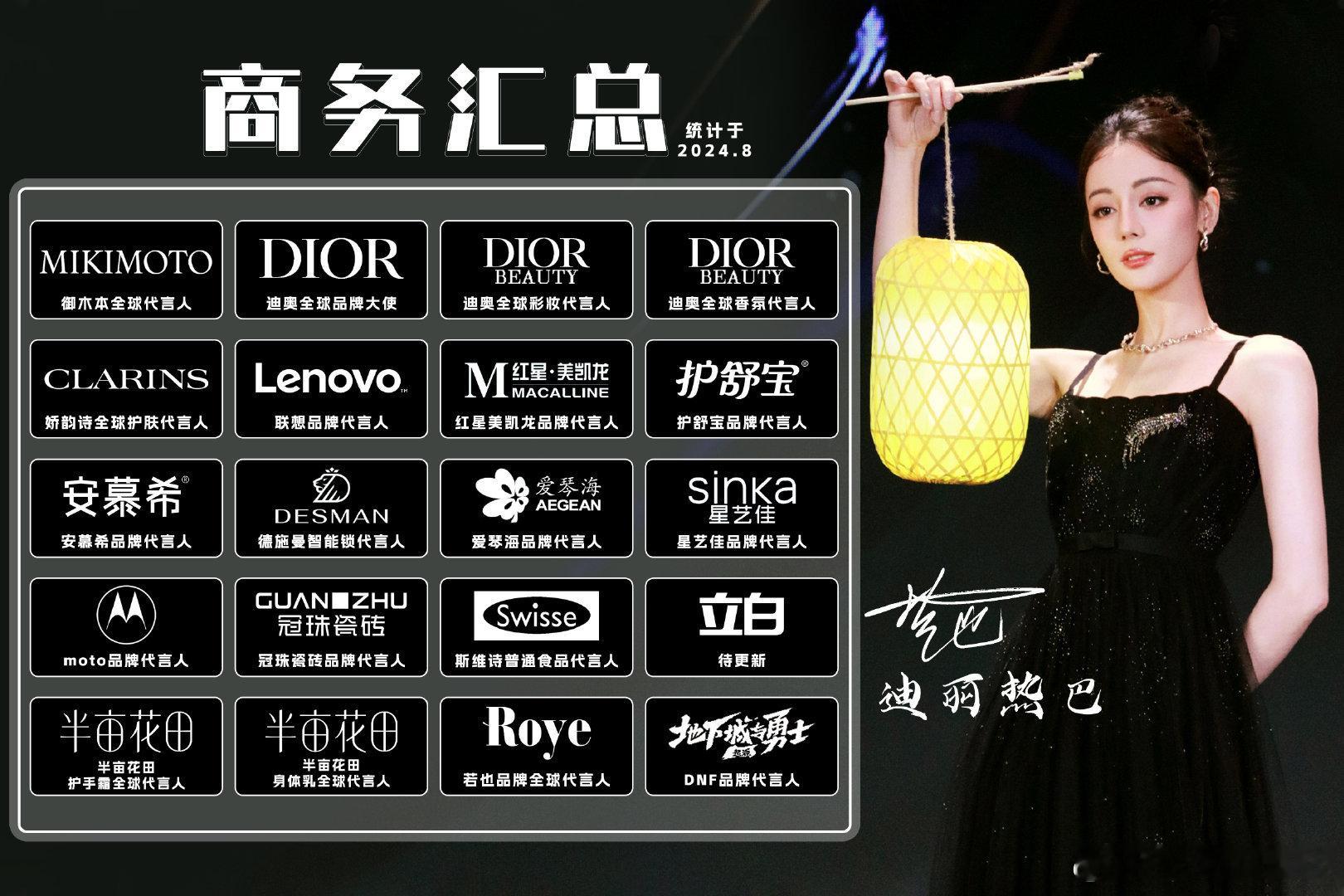 #迪丽热巴商务代言再加一# 迪丽热巴商务代言再➕1[打call]，太美啦热巴，每