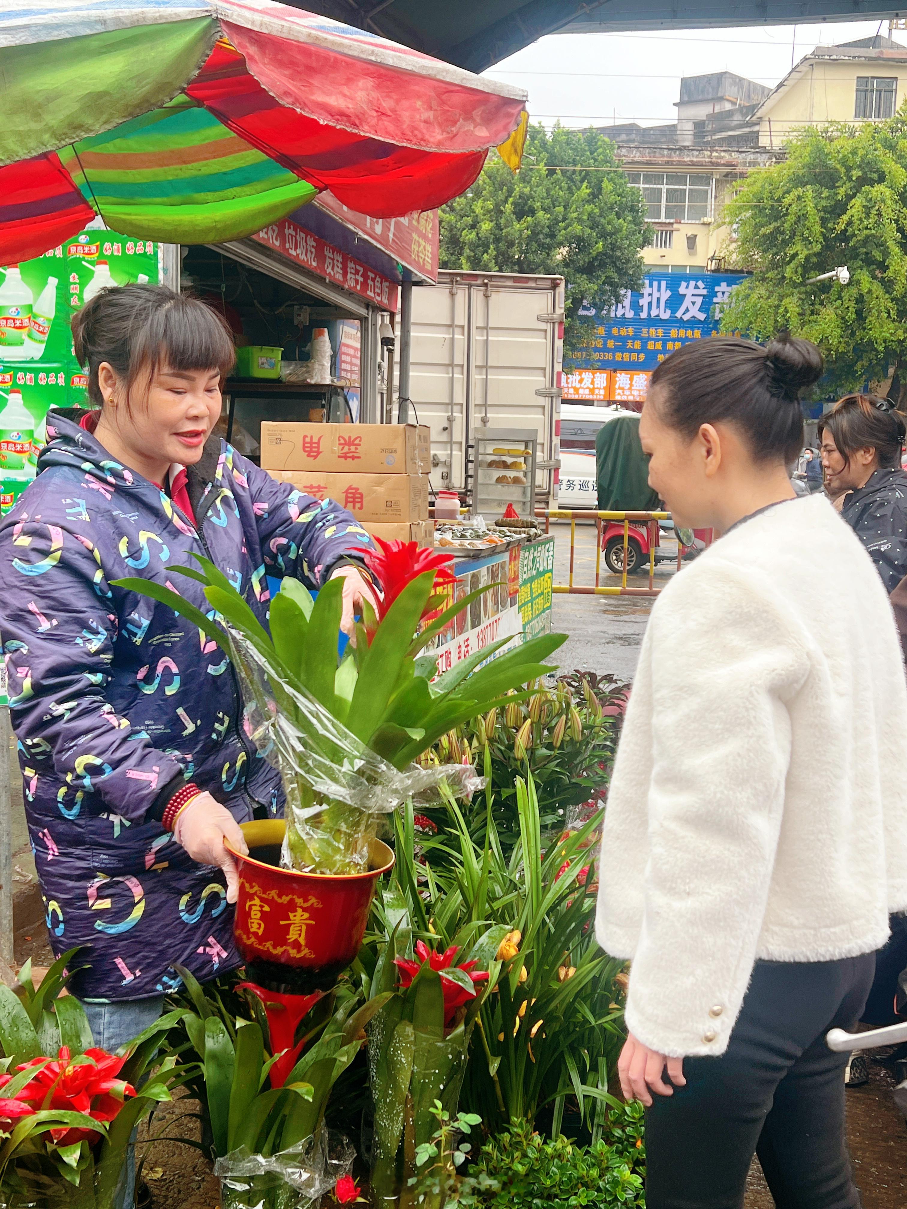 防城第一市场父母在广西越冬，春节陪父母过年！春节临近，采购年货，到了菜市场才真的