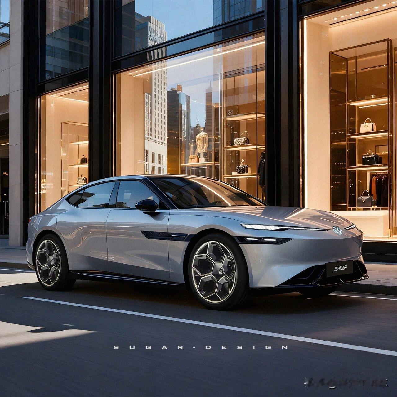 大众版的小鹏新P7？！大众安徽纯电中大型轿车新车预览！