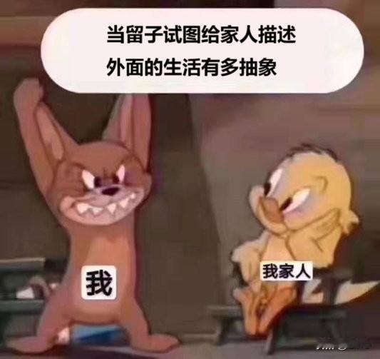 “当留子试图给家人描述外面的生活有多抽象”