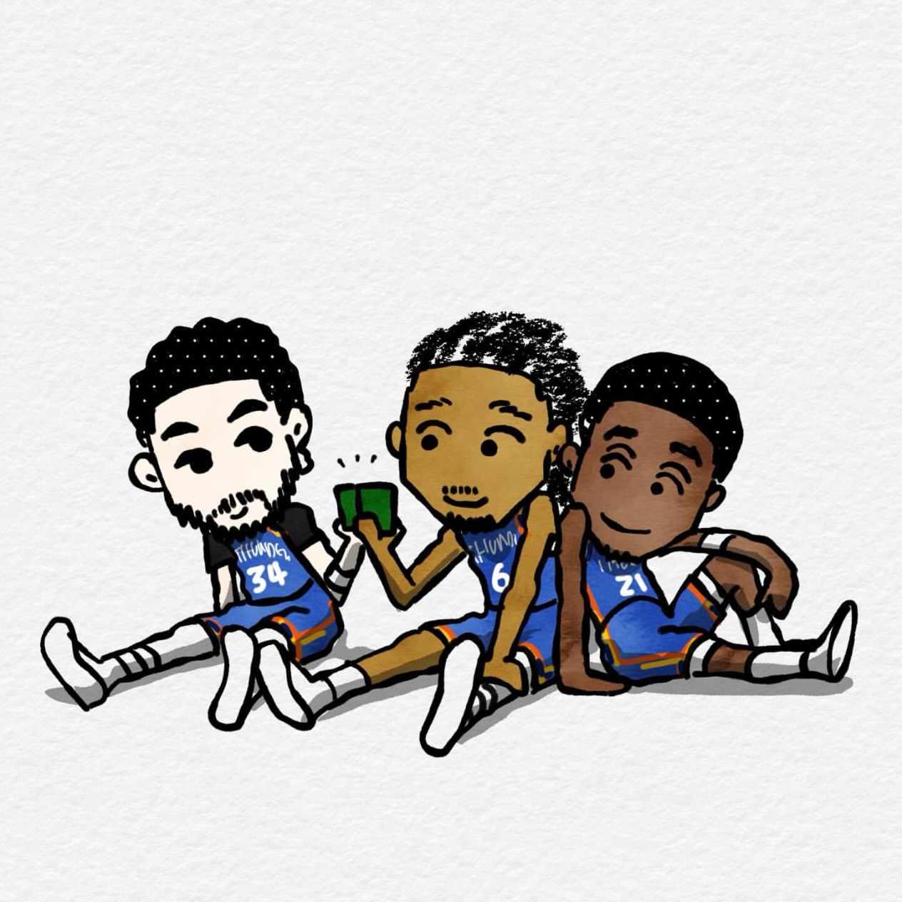 7a今日新作给到肯威、杰林和龙哥⚡马刺战胜雷霆雷霆76人交易雷霆