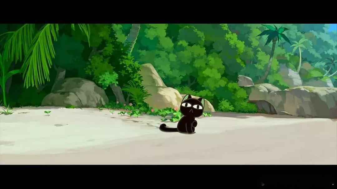 猫看罗小黑像我们看成龙这形容也太贴切了！小猫咪看罗小黑飞檐走壁，跟我看成龙大哥耍