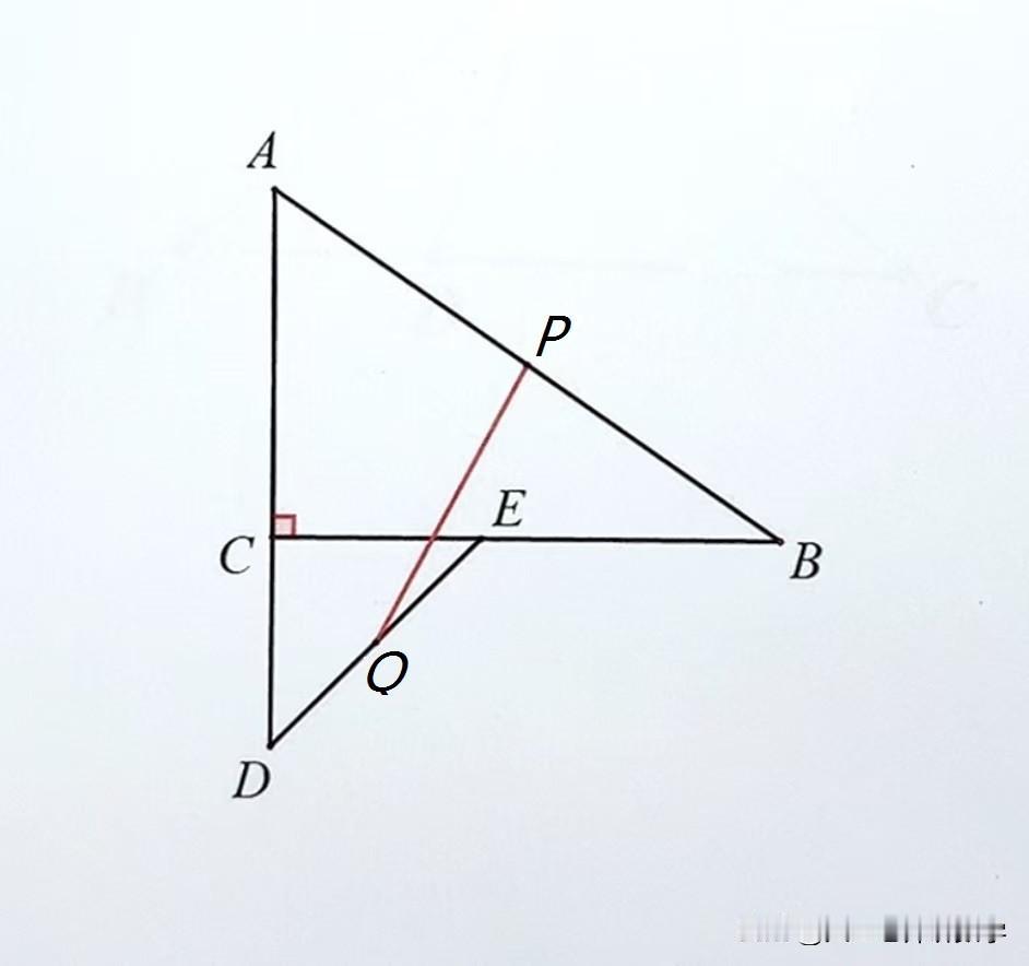 中考数学必刷题，几何题：
如图所示，AD=12，AD⊥BC，垂足为C，点E在BC