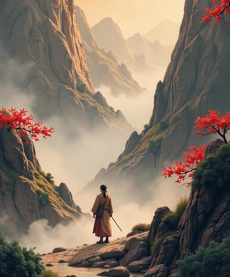 上联：千山踏尽暮云收；
下联：？？（邀友赐对）