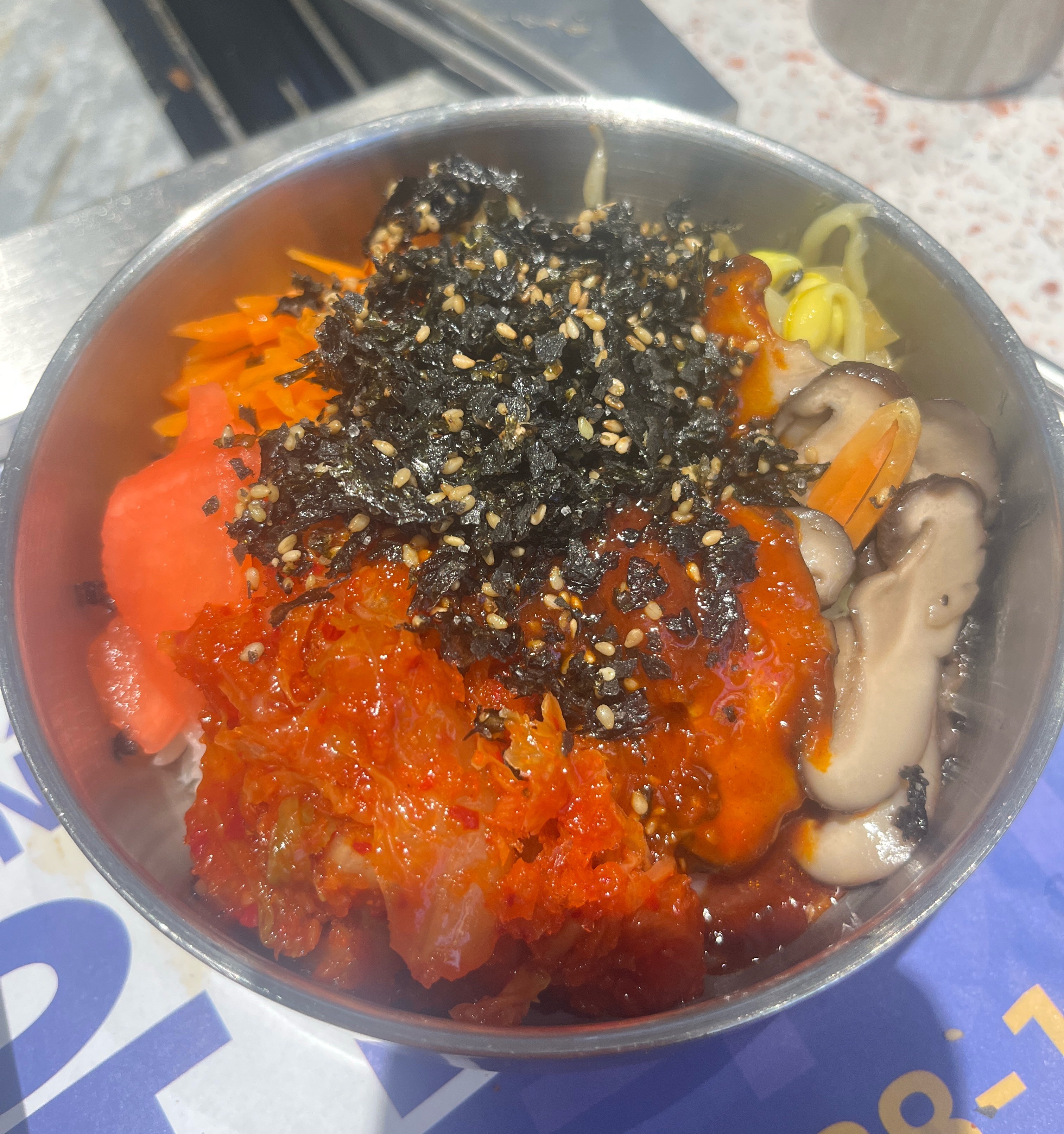 我自己拌的饭还挺好吃