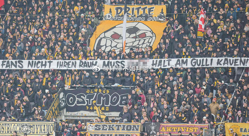 据《图片报》报道，在上周末德乙联赛德累斯顿迪纳摩对阵比勒费尔德的比赛中，部分迪纳