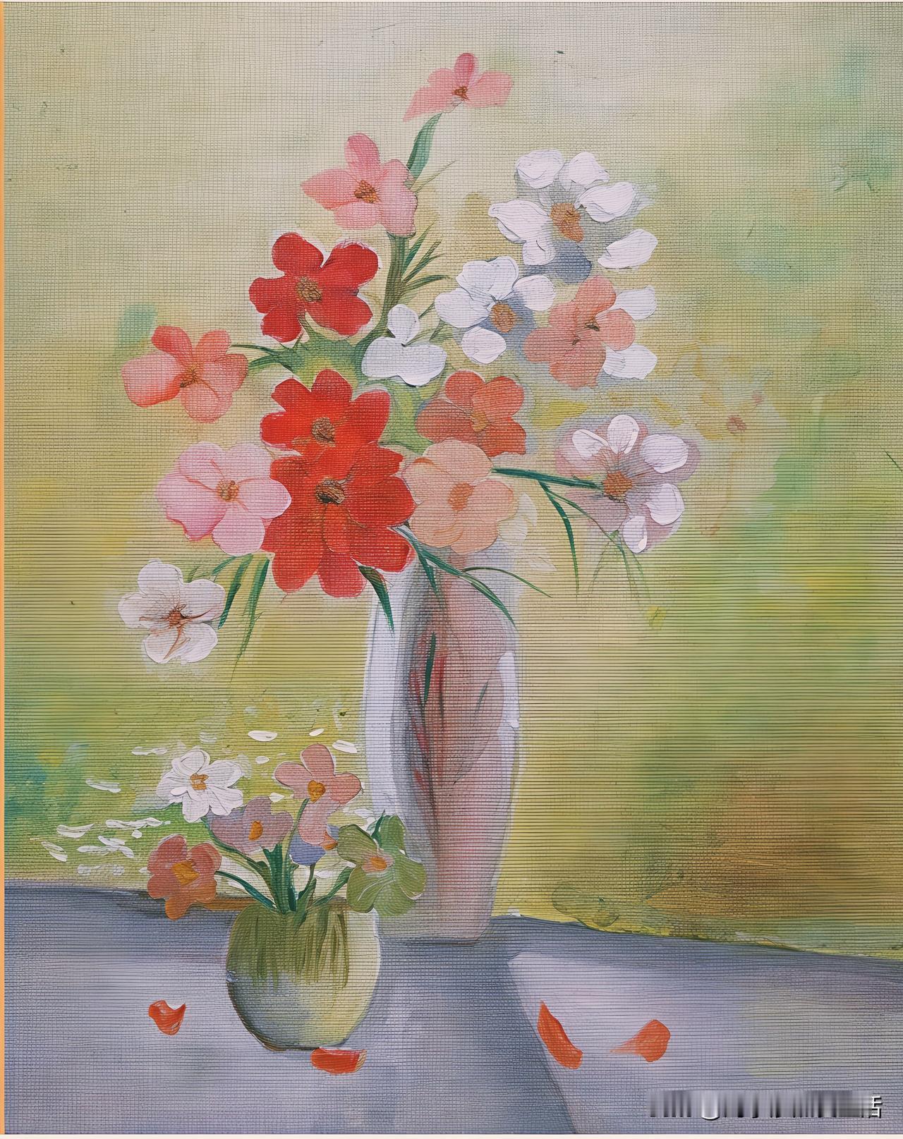 静怡之美用一周时光，慢慢勾勒一束花的浪漫，让温柔在油画里静静绽放。
每一笔色彩，