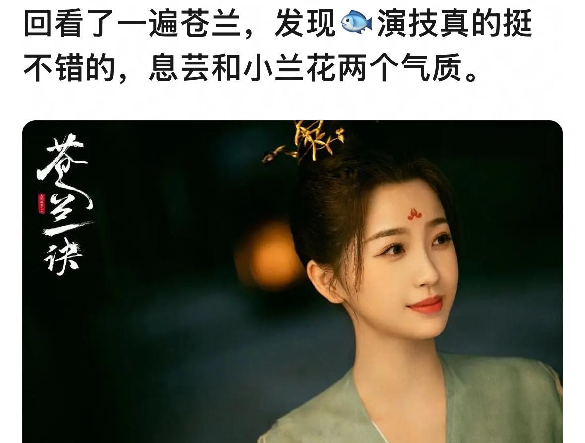 小兰花这个角色就是很完美呀！虞书欣小兰花演的特别立体特别好！喜欢小兰花的担当与赤