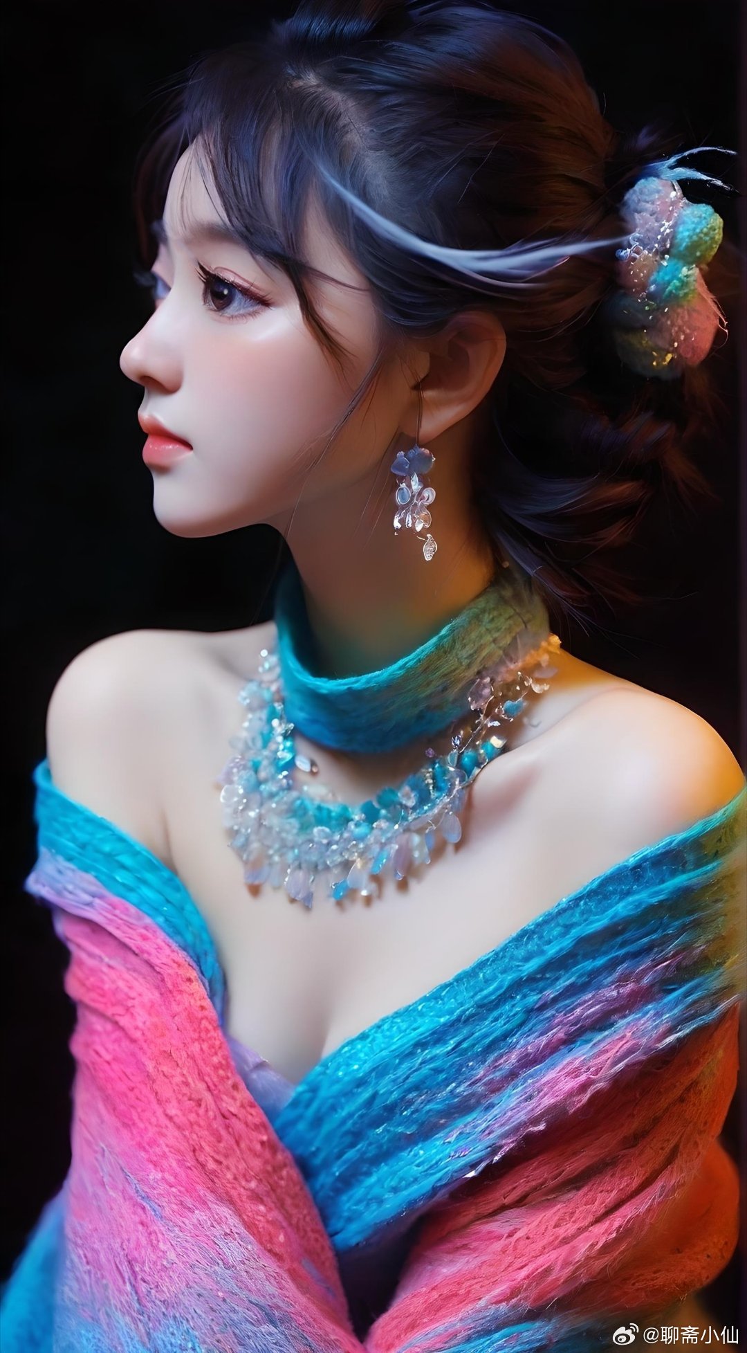 唯美意境，这套光影和氛围简直太喜欢了#唯美意境壁纸##仙女##小仙女# ​​​