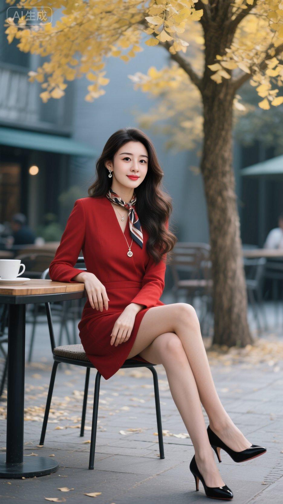 每日分享 红色 气质女人 女性魅力 好身材好气质