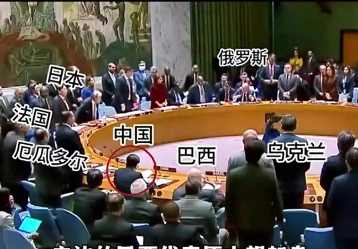 为何联合国安理会上一场默哀提议，竟成了各国见风使舵的修罗场？中国代表的一坐一站两
