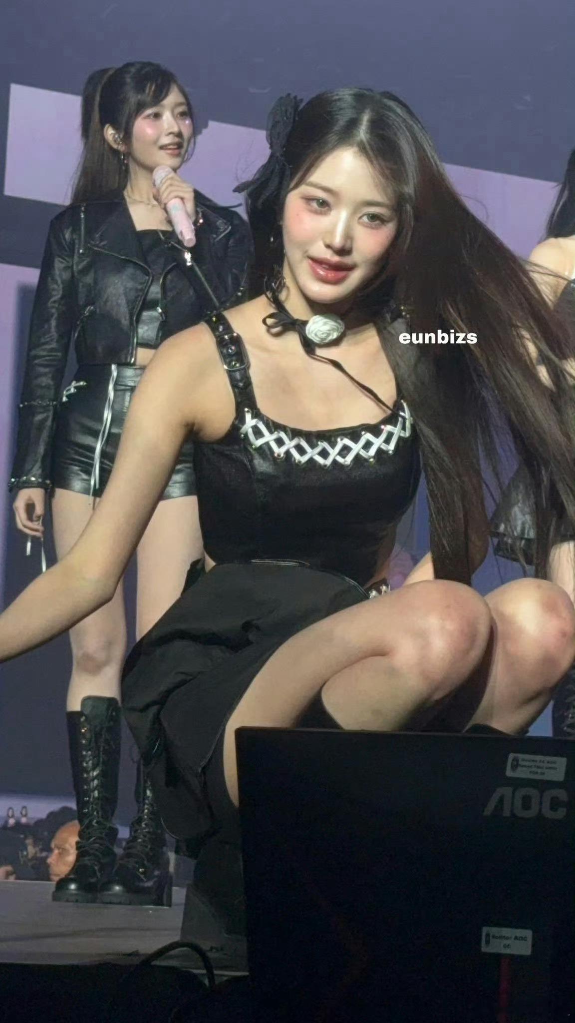 张元英跳舞膝盖都淤青了，好心疼啊[抱抱]#kpop# ​​​