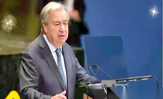 联合国秘书长古特雷斯，一句话，直接把桌子掀了。
他说，别扯什么德国闪击波兰了，二