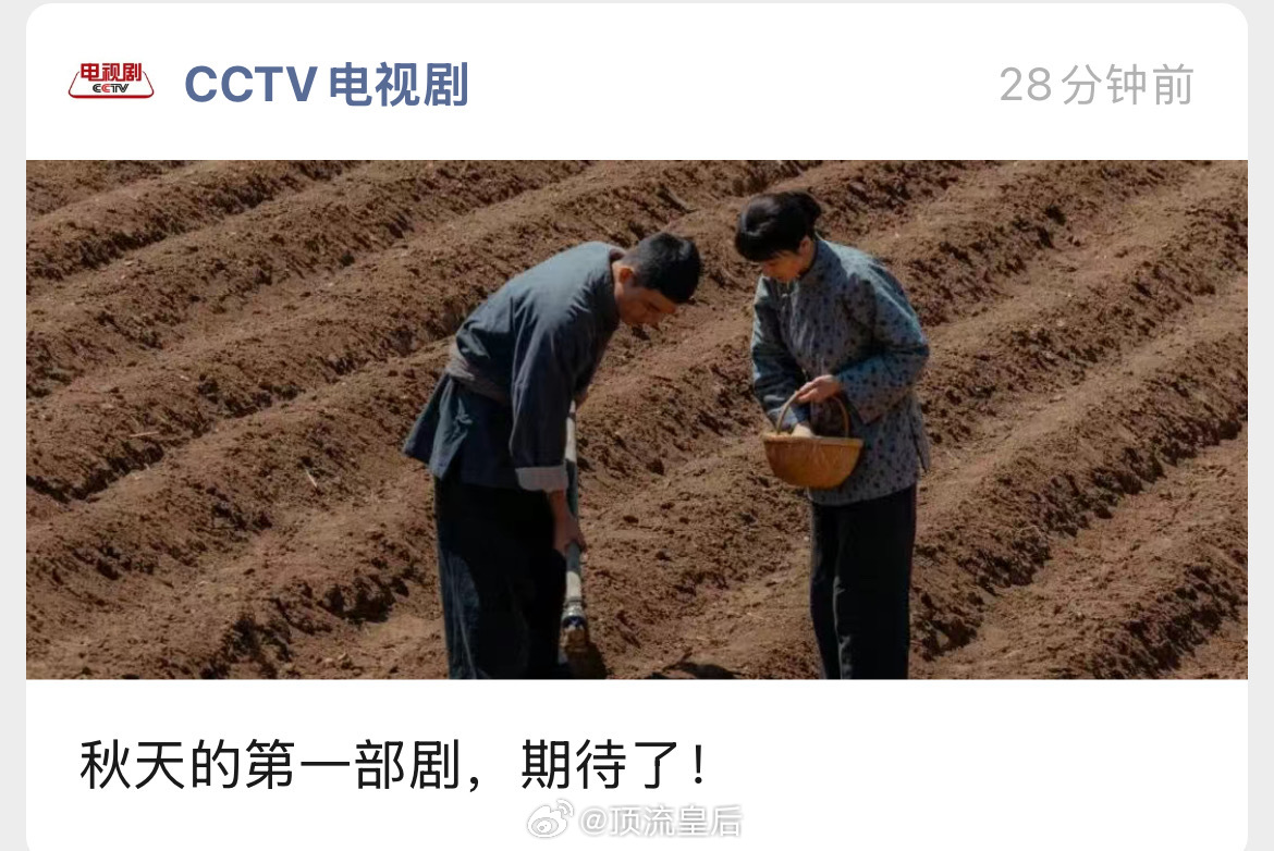 CCTV电视剧已经预告秋天的第一部剧，是杨幂的生万物啦。狠狠期待。[打call]