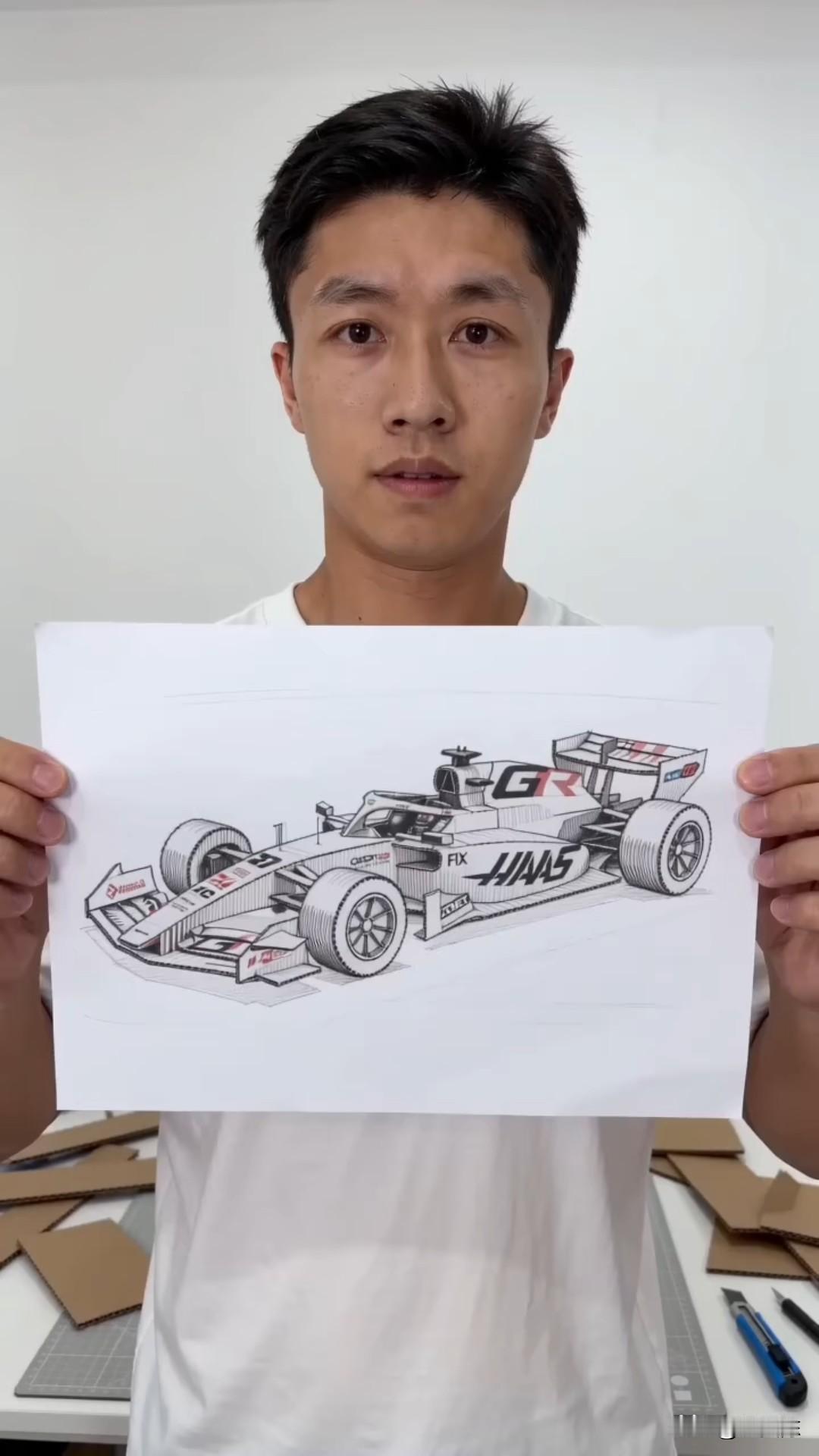沉浸式看手工复刻2026哈斯VF26 F1赛车，细节拉满到尖叫🔥
作为2026