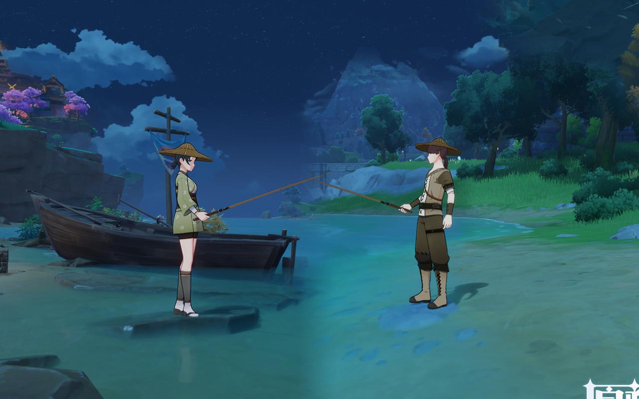 《原神》中，真正的爱情，隔山隔水隔海天！#原神##游戏##二次元#