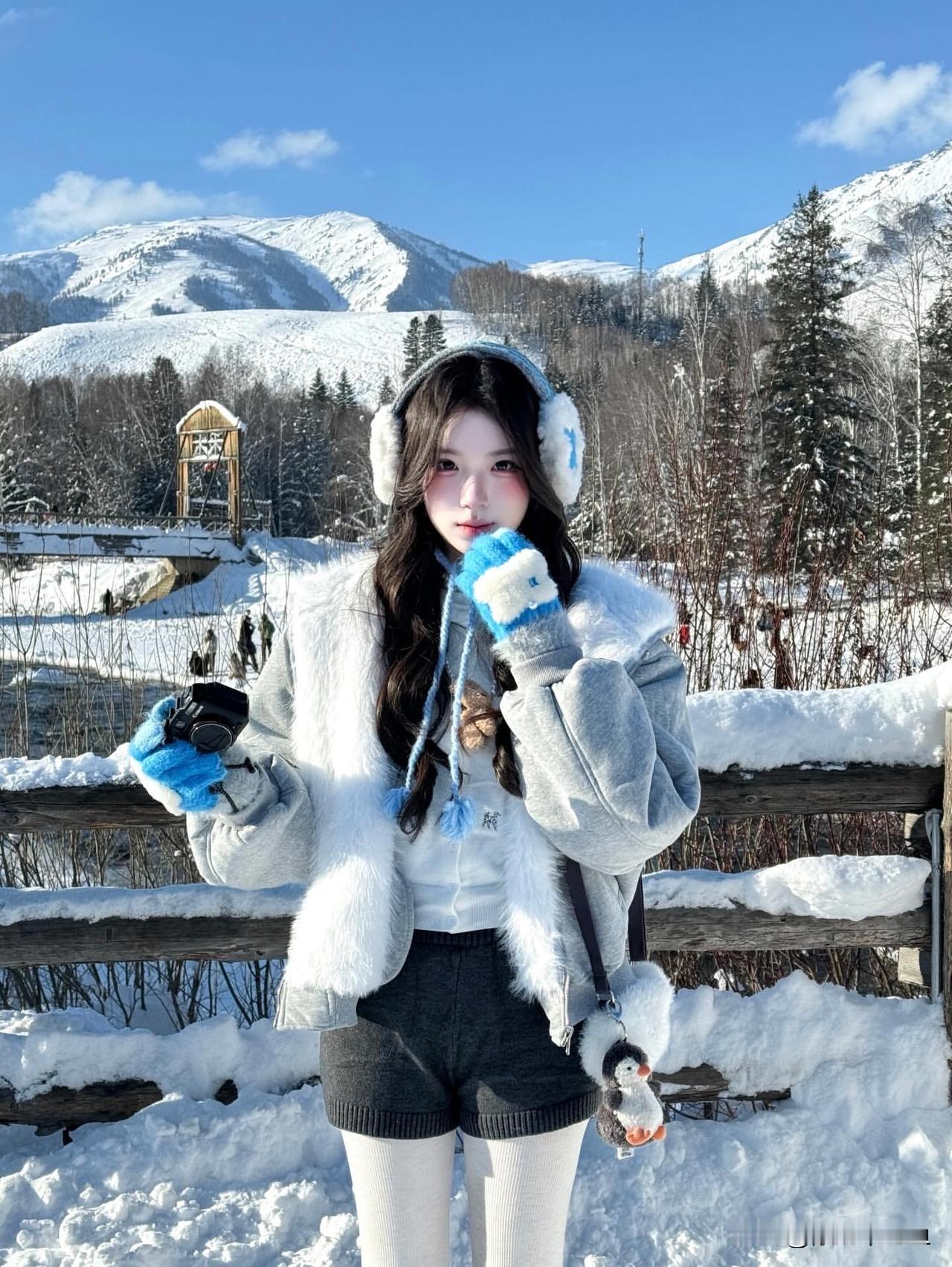 晒一张手机中最美的雪景照雪伴随忧愁散落一地，雪化了，那心中的羁绊呢