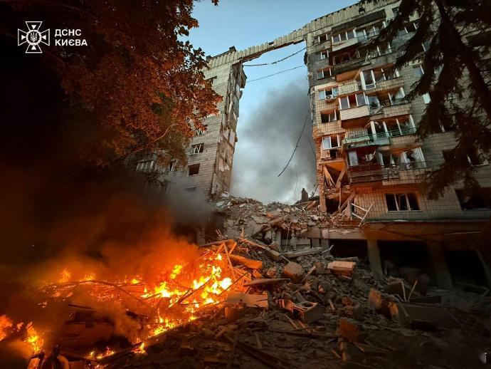 昨夜基辅，15人死亡 ​​​