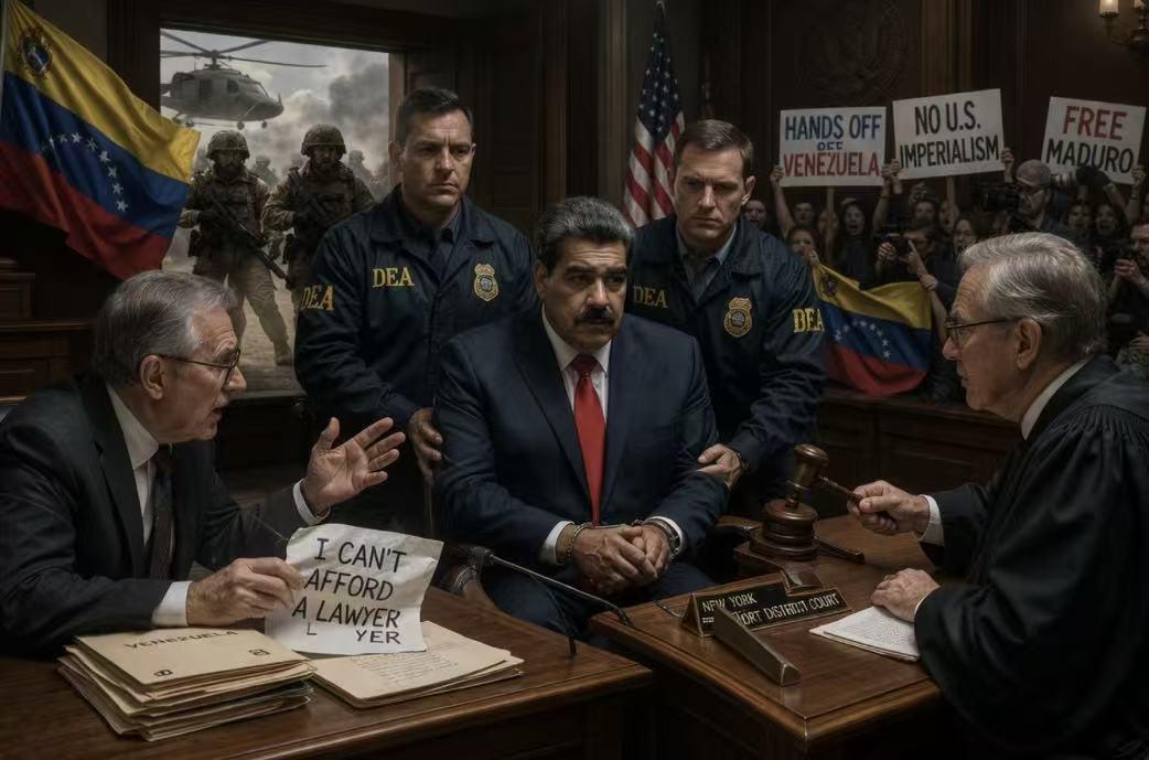 马杜罗新消息，
3月26日，刚被美军强行从家中“打包带走”的委内瑞拉总统马杜罗，