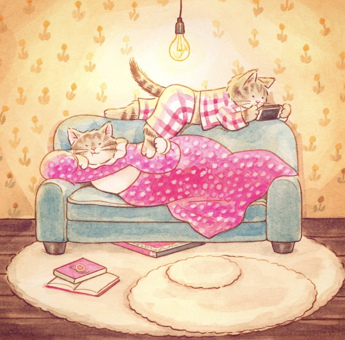 夏日企画壁纸头像全是猫猫🐱🫧韩国插画师｜Eunyoung Seo🫧INS｜