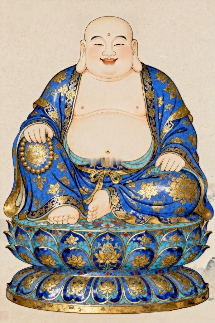 每次看到大肚弥勒佛笑呵呵的样子，就像是在提醒自己：心宽一点，别总盯着烂人烂事。今