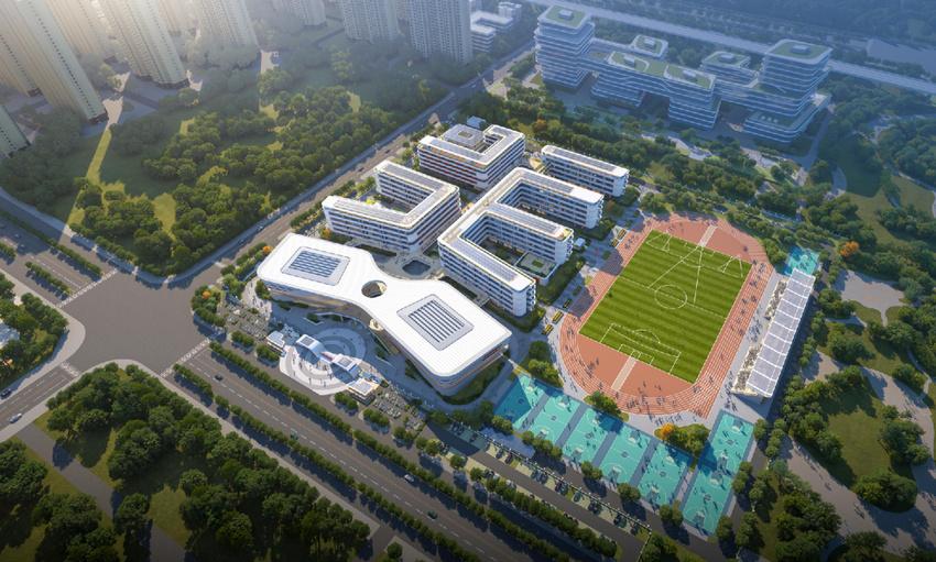 葛店新华中学项目正式开工！
近日，葛店经济技术开发区传来教育发展重磅喜讯：备受瞩