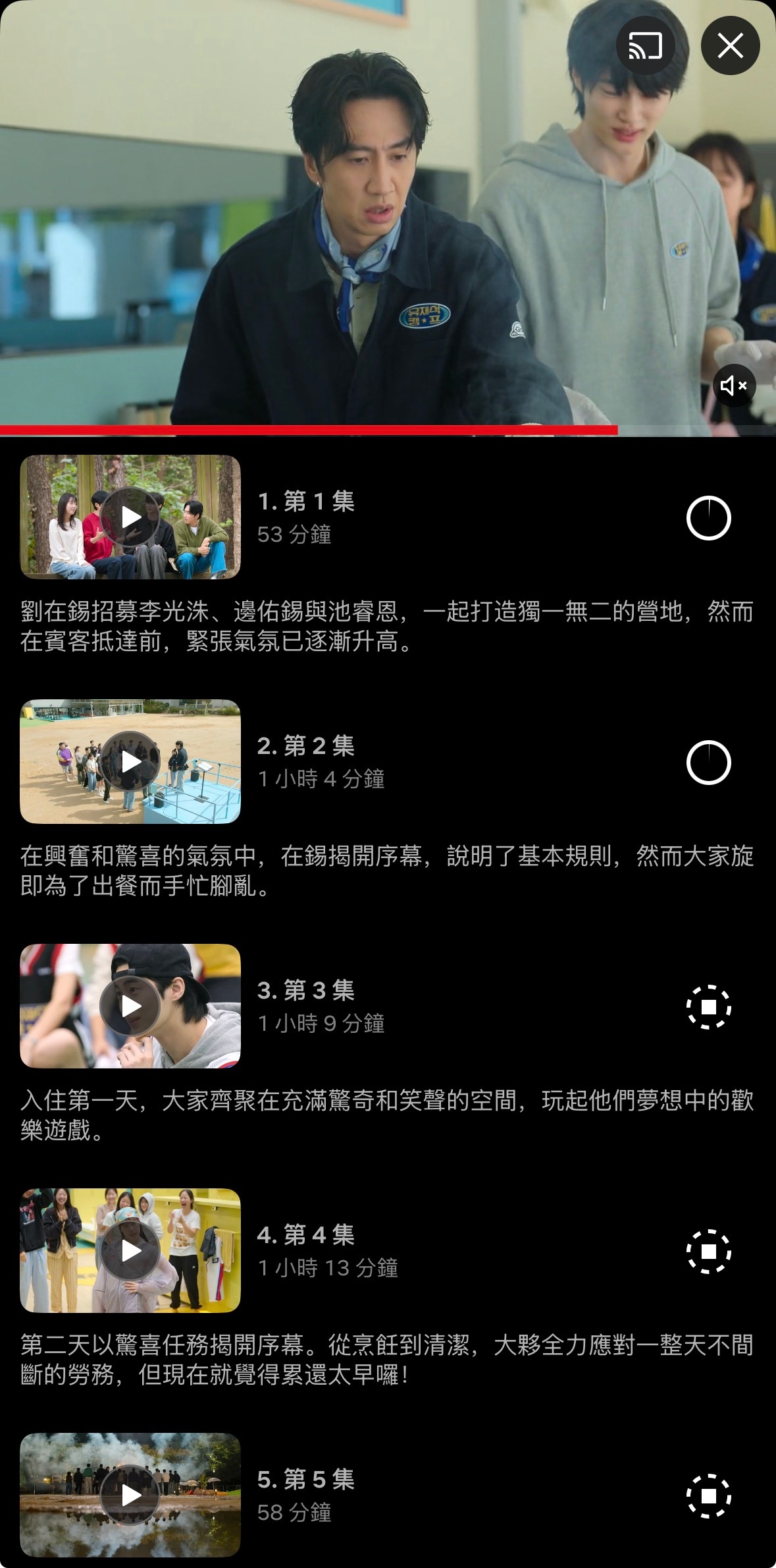 《刘在石营地》一集有一个小时左右，幸福