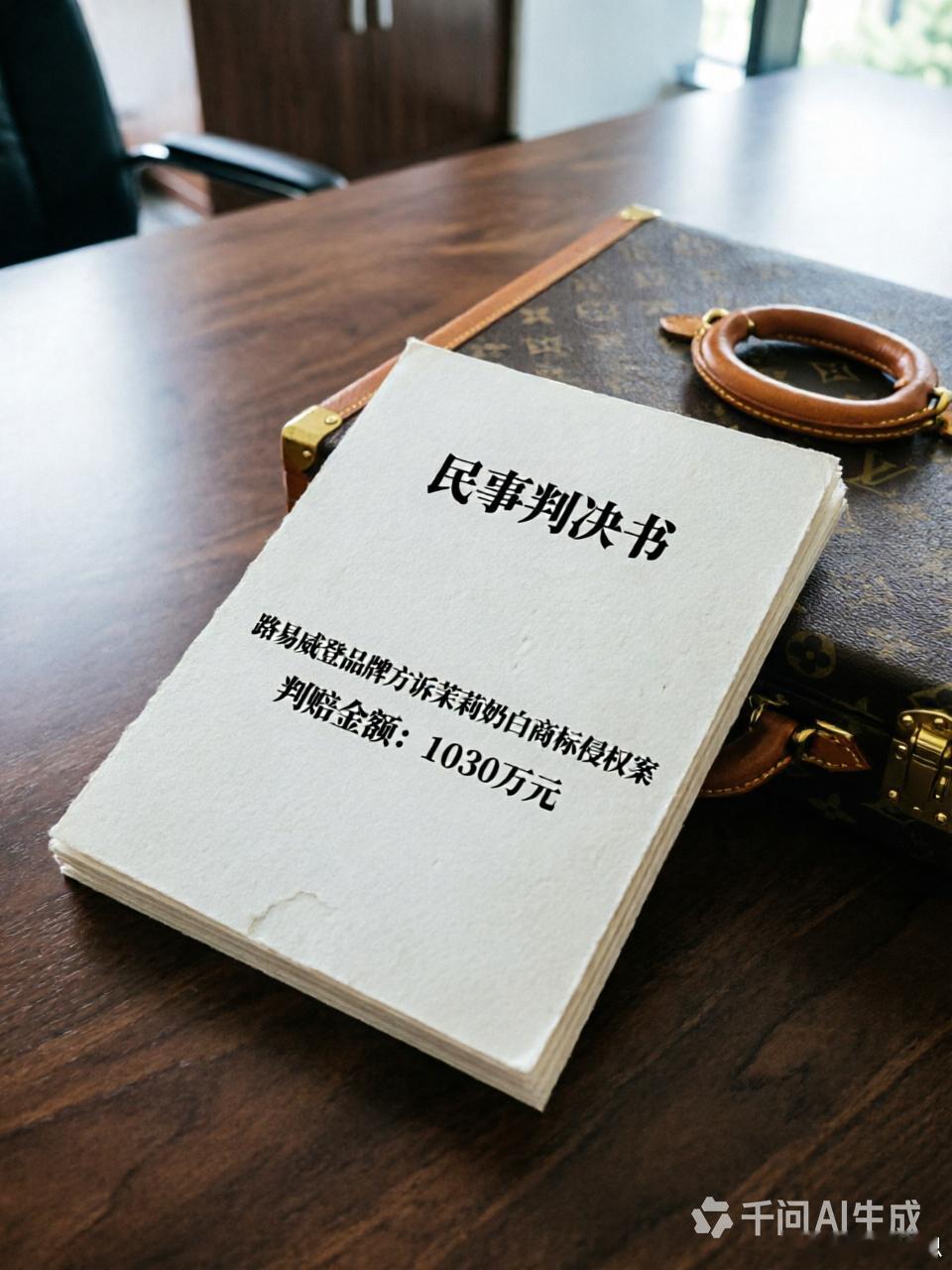 LV起诉茉莉奶白判赔1030万奶茶圈这巴掌直接把人打醒了！奢侈品牌把茶饮品牌告到