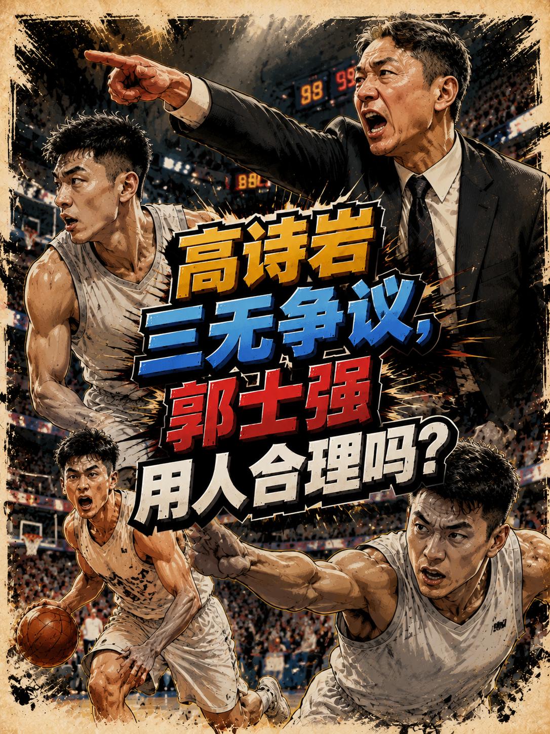 球迷为何称高诗岩为三无球员？郭士强将他留在中国男篮真的合适吗？如果郭士强能够将这