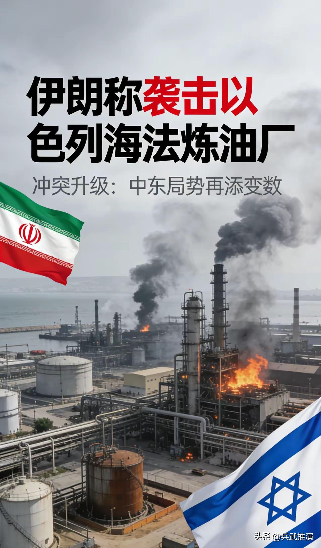 刚！伊朗导弹命中以色列海法炼油厂，直接反击不手软

当地时间3月7日晚，伊朗发射