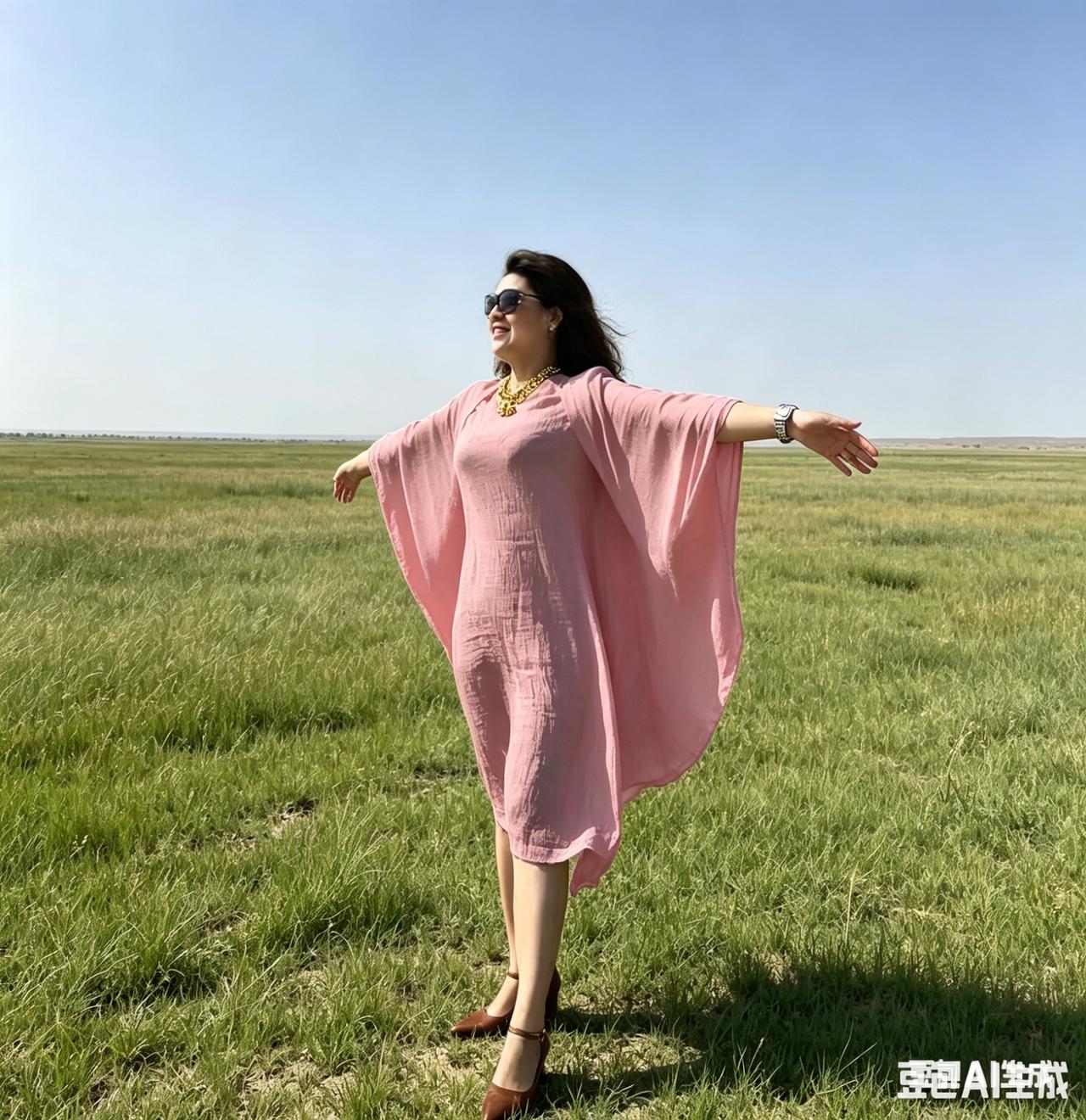 户外长裙穿搭 美美的裙子